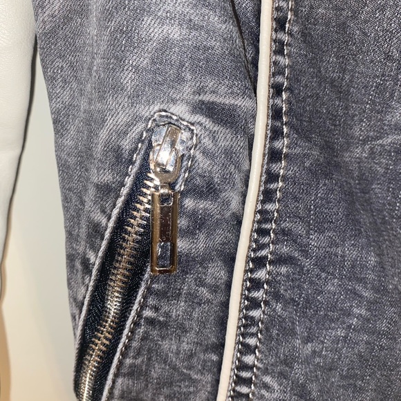 Downtown Coalition Women’s Zip Up Moto Jacket - Picture 5 of 8